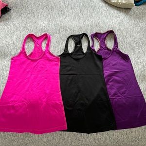 SOLD: DO NOT BUY Lot of 3 lululemon cool racer backs.